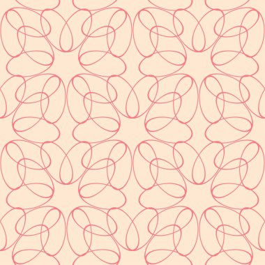 Kırmızı ve bej geometrik seamless modeli web, Tekstil ve duvar kağıtları için