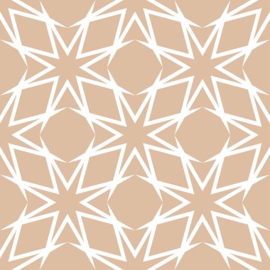 Bej ve beyaz geometrik seamless modeli web, Tekstil ve duvar kağıtları için