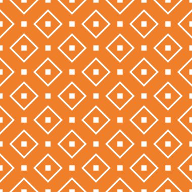 Turuncu geometrik süsleme. Web, Tekstil ve duvar kağıtları için seamless modeli