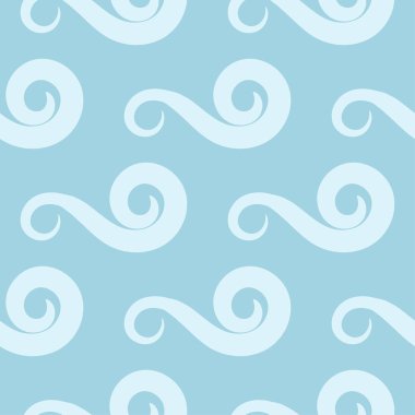 Tekstil, kumaş veya duvar kağıtları için soyut seamless modeli. Mavi ve beyaz arka plan