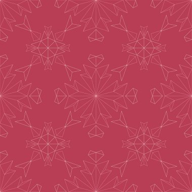 Kırmızı ve bej çiçek seamless modeli. Soluk kırmızı renkli bir arka plan duvar kağıtları ve tekstil