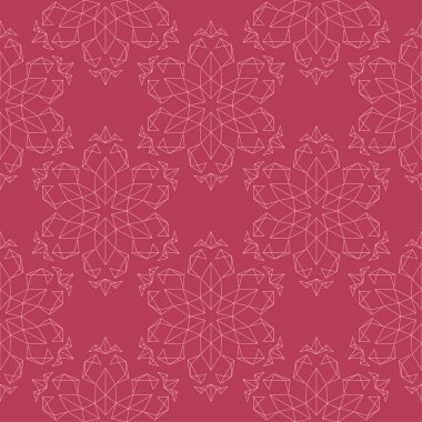 Kırmızı çiçek desenli.