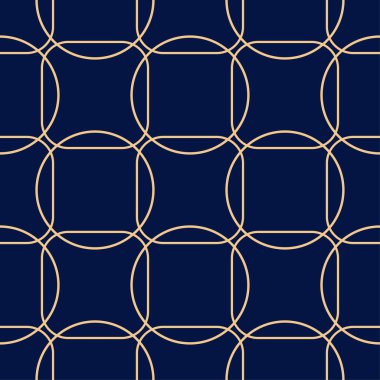 Altın mavi geometrik seamless modeli web, Tekstil ve duvar kağıtları için