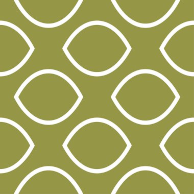 Zeytin yeşili ve beyaz geometrik süsleme. Web, Tekstil ve duvar kağıtları için seamless modeli