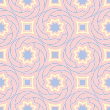 Geometrik sorunsuz pembe. Çok renkli desen duvar kağıtları, Tekstil ve kumaş için