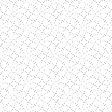Beyaz arka planda gri geometrik seamless modeli. Süsleme için web, Tekstil ve duvar kağıtları