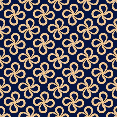 Tekstil, kumaş veya duvar kağıtları için soyut seamless modeli. Altın mavi arka plan