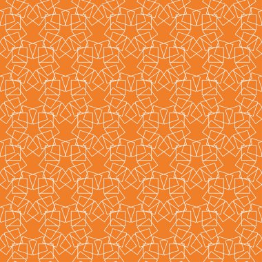 Turuncu geometrik tasarım. Web, Tekstil ve duvar kağıtları için seamless modeli