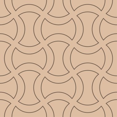Kahverengi geometrik süsleme. Web, Tekstil ve duvar kağıtları için seamless modeli