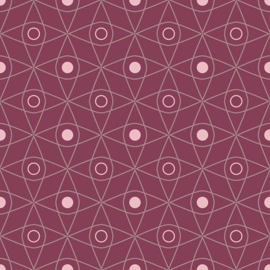 Geometrik seamless modeli. Mor kırmızı arka plan duvar kağıtları, Tekstil ve kumaş için