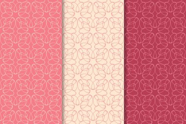 Kiraz kırmızı geometrik dikey Dikişsiz desen web, Tekstil ve duvar kağıtları için