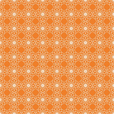 Turuncu geometrik yazdır. Web, Tekstil ve duvar kağıtları için seamless modeli
