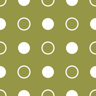 Zeytin yeşili ve beyaz geometrik süsleme. Web, Tekstil ve duvar kağıtları için seamless modeli