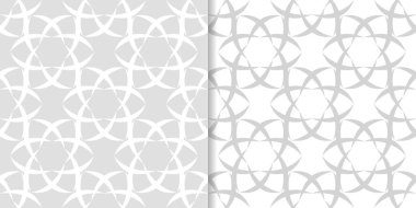 Çiçek arka ışık gri kümesi. Tekstil ve duvar kağıtları için dikişsiz desen