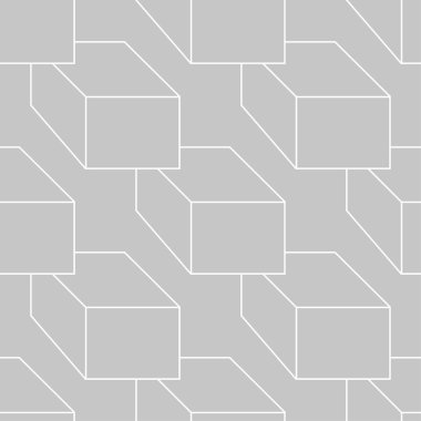 Gri ve beyaz geometrik seamless modeli web, Tekstil ve duvar kağıtları için