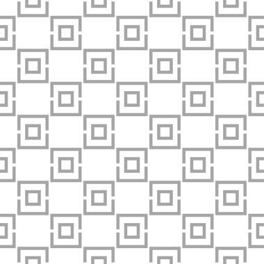 Beyaz arka planda gri geometrik süsleme. Web, Tekstil ve duvar kağıtları için seamless modeli