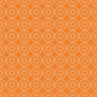 Turuncu geometrik süsleme. Web, Tekstil ve duvar kağıtları için seamless modeli