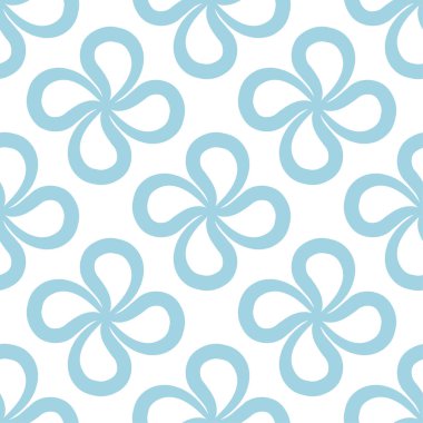 Tekstil, kumaş veya duvar kağıtları için soyut seamless modeli. Mavi ve beyaz arka plan