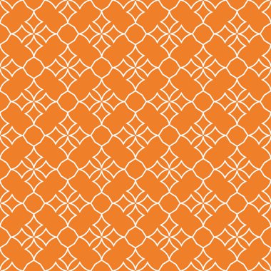Turuncu geometrik süsleme. Web, Tekstil ve duvar kağıtları için seamless modeli