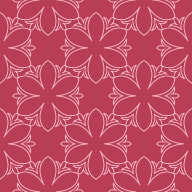 Kiraz pembe çiçek süsleme. Tekstil ve duvar kağıtları için seamless modeli