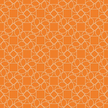 Turuncu geometrik süsleme. Web, Tekstil ve duvar kağıtları için seamless modeli