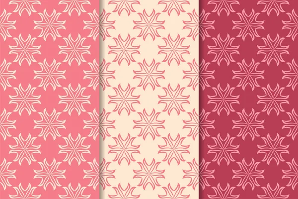 Çiçek süsler kümesi. Kiraz kırmızısı dikey Dikişsiz desen. Duvar kağıdı arka plan