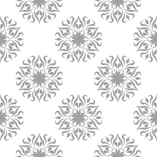 Beyaz arka plan üzerine açık gri çiçek öğe. Tekstil ve duvar kağıtları için seamless modeli