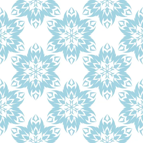 Beyaz zemin üzerine mavi çiçek seamless modeli. Tekstil ve duvar kağıtları için sorunsuz tasarım