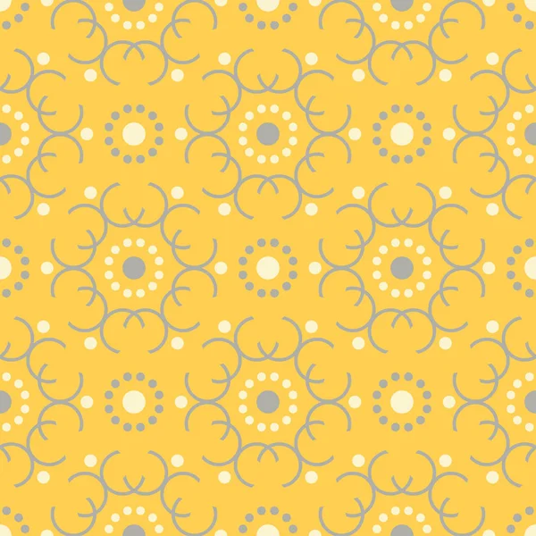 Sarı geometrik arka plan. Parlak Dikişsiz desen duvar kağıtları, Tekstil ve kumaş için