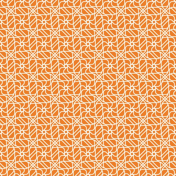 Геометрический Орнамент Оранжевый Белый Бесшовный Рисунок Паутины Текстиля Обоев — стоковый вектор