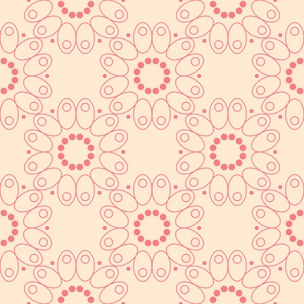 Bej renkli arka plan üzerinde kırmızı çiçekler. Tekstil ve duvar kağıtları için süs seamless modeli