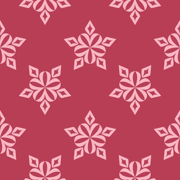 Kırmızı çiçek süsleme. Tekstil ve duvar kağıtları için seamless modeli