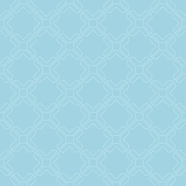 Ornement Géométrique Modèle Sans Couture Bleu Clair Pour Toile Textile — Image vectorielle