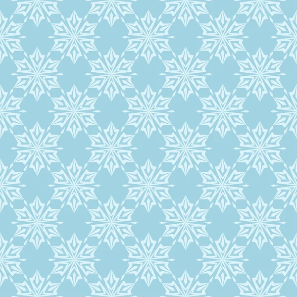 Mavi zemin üzerine beyaz çiçek desenli. Tekstil ve duvar kağıtları için sorunsuz süsleme