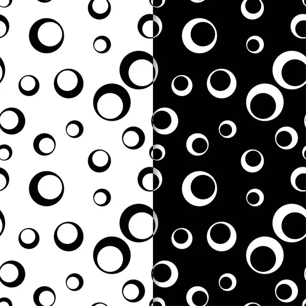 Siyah ve beyaz geometrik yazdırır. Web, Tekstil ve duvar kağıtları için dikişsiz desen seti