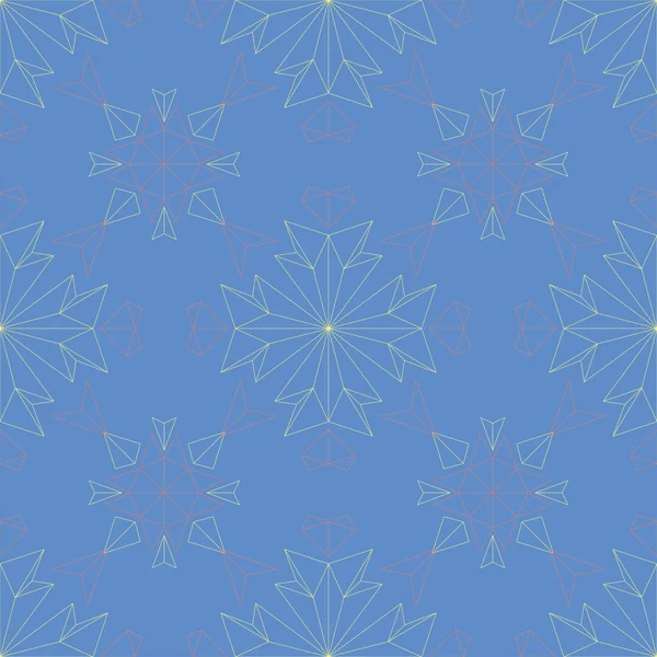 Çiçek mavi seamless modeli. Renkli çiçek elemanları ile parlak arka plan