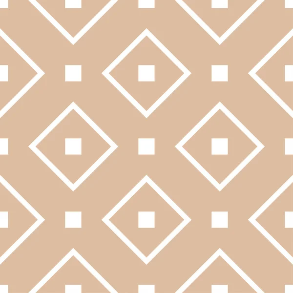 Adorno Geométrico Beige Blanco Patrón Sin Costuras Para Tela Textil — Archivo Imágenes Vectoriales