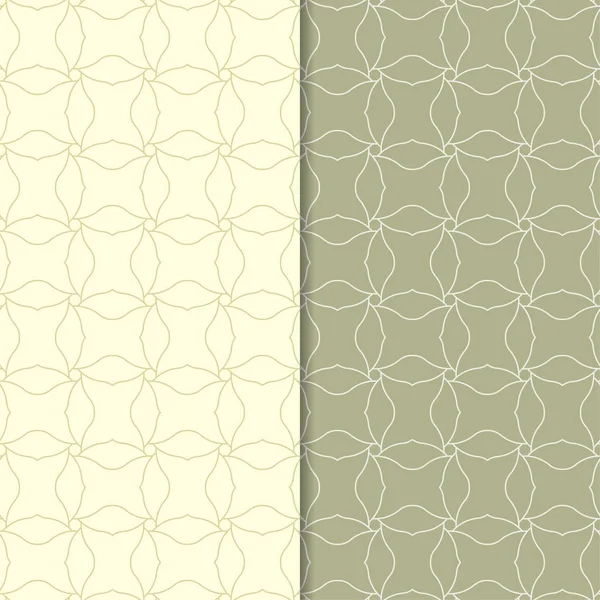 Zeytin yeşili kesintisiz geometrik desenler web, Tekstil ve duvar kağıtları için ayarla