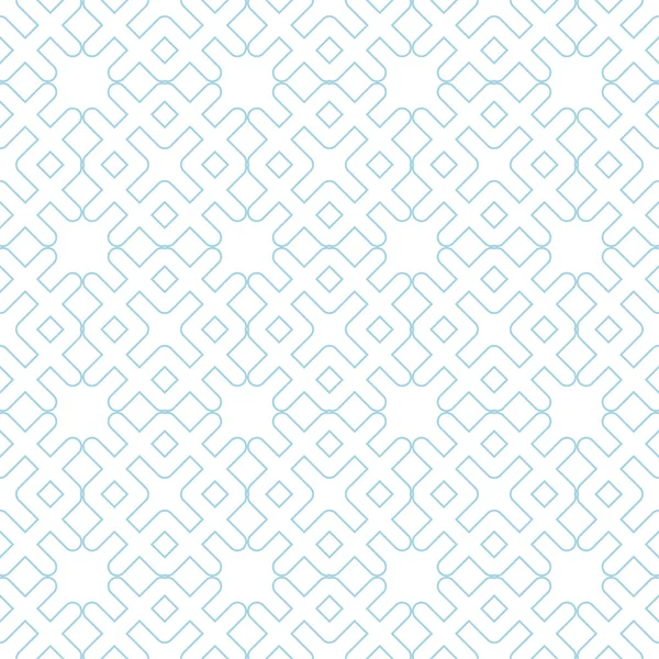Geometrik süsleme. Beyaz ve mavi seamless modeli web, Tekstil ve duvar kağıtları için