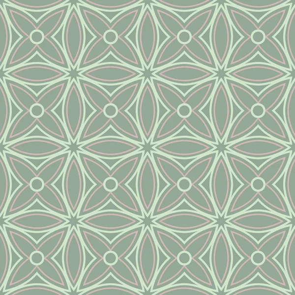 Geometrik seamless modeli. Zeytin yeşili arka plan duvar kağıtları, Tekstil ve kumaş için soluk pembe elemanları ile