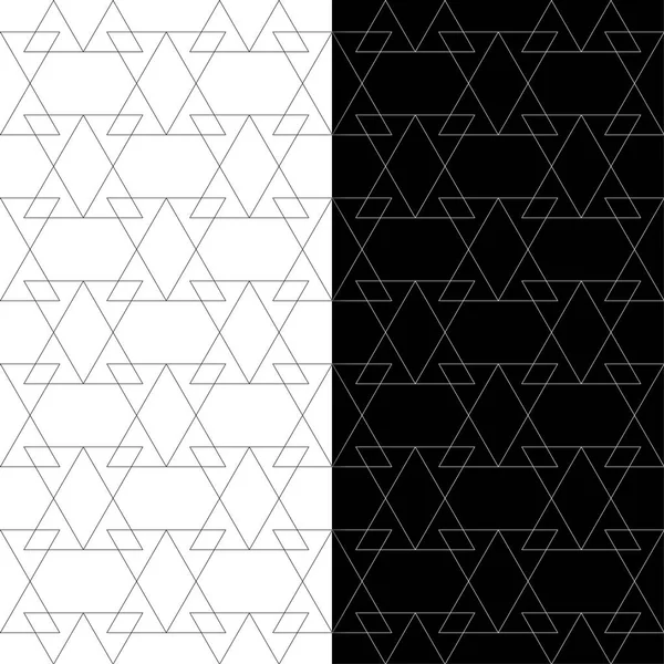 Siyah ve beyaz geometrik yazdırır. Dikişsiz desen seti