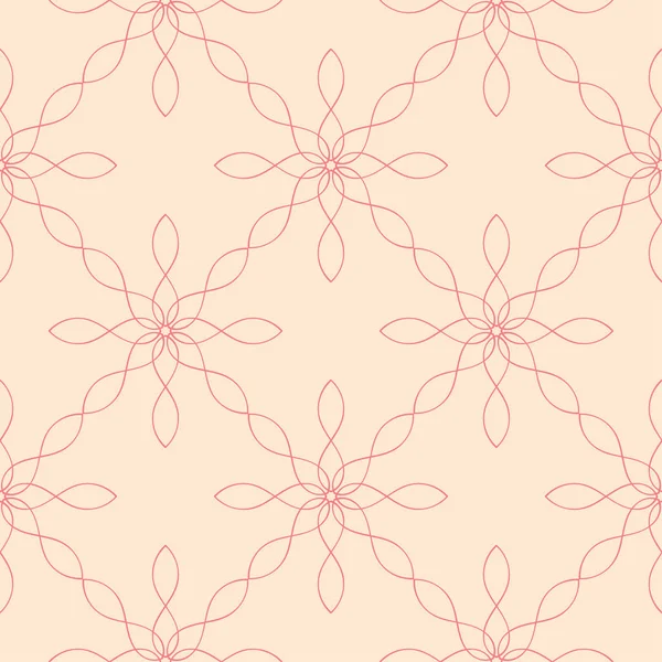 Kırmızı ve bej geometrik süsleme. Web, Tekstil ve duvar kağıtları için seamless modeli