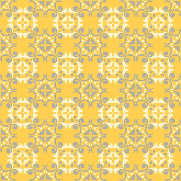 Sorunsuz çiçek desenli. Parlak sarı arka plan duvar kağıtları, Tekstil ve kumaş için çiçek tasarımları ile