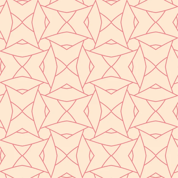 Kırmızı ve bej geometrik süsleme. Web, Tekstil ve duvar kağıtları için seamless modeli