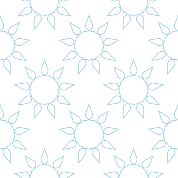 Beyaz ve mavi geometrik süsleme. Web, Tekstil ve duvar kağıtları için seamless modeli