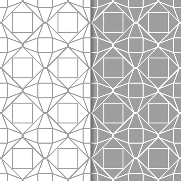 Web, Tekstil ve duvar kağıtları için dikişsiz desen gri ve beyaz geometrik dizi