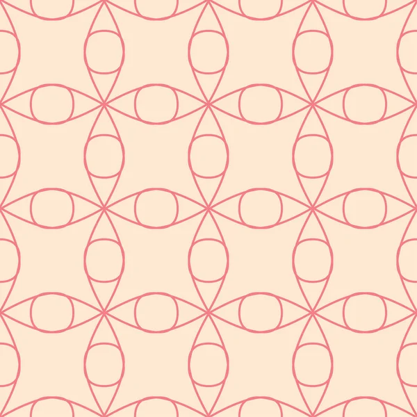 Kırmızı ve bej geometrik süsleme. Web, Tekstil ve duvar kağıtları için seamless modeli