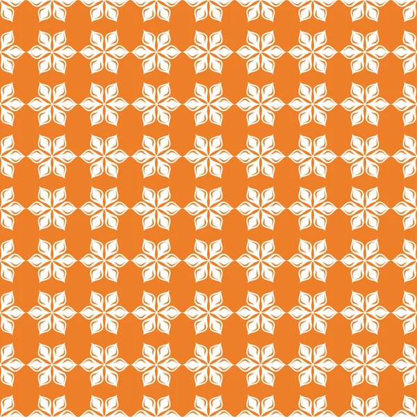 Beyaz çiçek süsleme portakal. Tekstil ve duvar kağıtları için seamless modeli