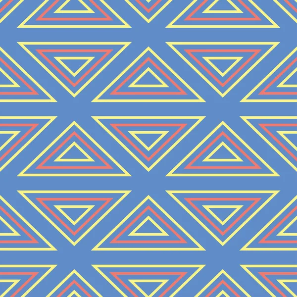 Mavi geometrik sorunsuz arka plan. Tasarım duvar kağıtları, Tekstil ve kumaş kırmızı ve sarı desenli parlak çok renkli