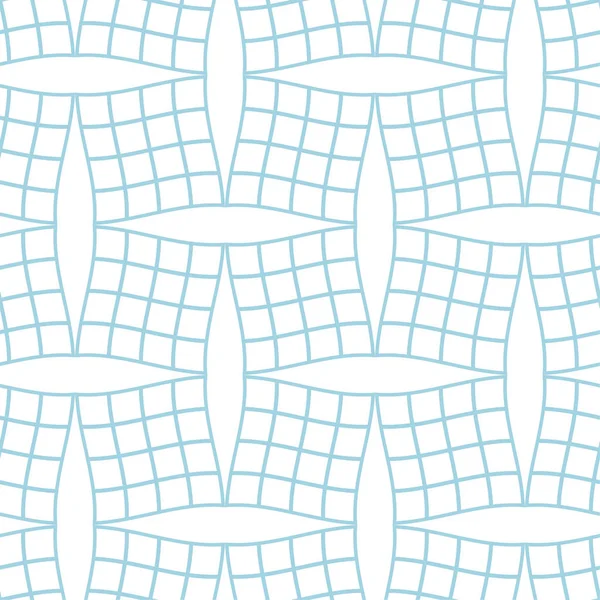 Beyaz ve mavi geometrik süsleme. Web, Tekstil ve duvar kağıtları için seamless modeli